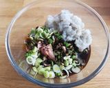 A picture of step 1 of Japanese Gyoza Dumplings.