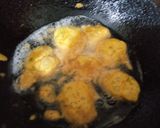 A picture of step 4 of Karhi pakora.