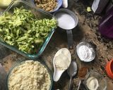A picture of step 1 of Keto Friendly Zucchini Bread w Walnuts.