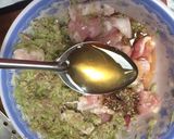 A picture of step 6 of Bún Thịt Nướng with Scallion Oil.
