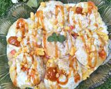 A picture of step 8 of Kurkuray Dahi Puri 😋😋.