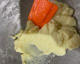 A picture of step 2 of Kesar malai burfi.
