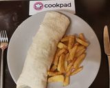 A picture of step 3 of My Cod Wrap & Salad 😀.