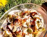A picture of step 5 of Dahi Bhalla.