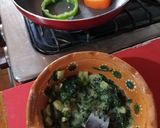 Foto del paso 3 de la receta: Rodajas de chile morrón con huevo, espinacas y chayote