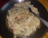 A picture of step 3 of White Penne Pasta.