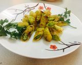 Hình bước làm 6 của món Chả giò đậu bắp