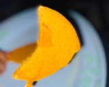 A picture of step 4 of Dalgona candy (squidgame candy).