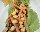 A picture of step 5 of Beef latus wrap.