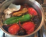 A picture of step 1 of Sonoran Tortilla Soup.