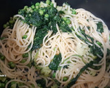 Foto del paso 5 de la receta: Espaguetis con brócoli, espinacas y guisantes