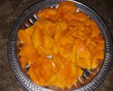 A picture of step 1 of Mango icecream.