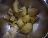 奇異果藍莓優格的食譜步驟1照片