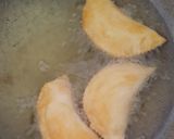 A picture of step 7 of Layerd Ghugra (sathyachi karanji).