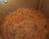 Foto del paso 3 de la receta: Berenjenas rellenas de pisto, lentejas y boulgour