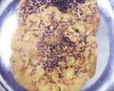 A picture of step 3 of Besan ka cheela.