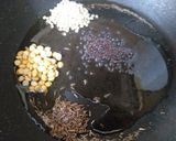 A picture of step 1 of Beans and cabbage curry.