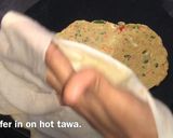 A picture of step 4 of Sorghum masala roti.