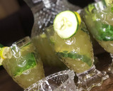A picture of step 3 of Cucumber mojito🥒🍃🍋.