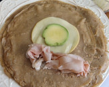 Foto del paso 2 de la receta: Galettes con espinacas, huevo a la plancha, jamón y aguacate