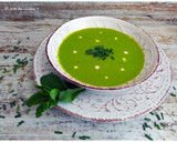Foto del paso 5 de la receta: Crema fría de guisantes con menta