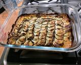 Une image de l'étape 15 de Gratin de courgettes et pommes de terre au lomo et roquefort.