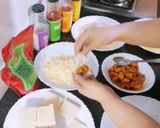 A picture of step 4 of Chicken Cheese Crispy sandwich Bites Recipe 😋.