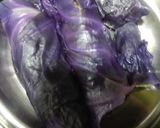 A picture of step 7 of Purple cabbage wrap with kathiyavadi touch.