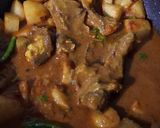 A picture of step 15 of Shaljam Gosht.