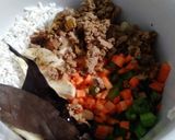 Foto langkah ke 3 dari resep MPASI 8 Bulan : Nasi, Hati Ayam, Buncis, Wortel (Slow Cooker).