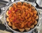Une image de l'étape 9 de Charlotte aux abricots, orange et manzana.