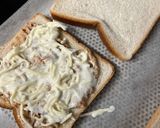 A picture of step 3 of Tuna Croque Monsieur with Creamy Shredded Tomme.