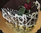 A picture of step 10 of Chocolate Mirror Glaze Cake without Egg, Maida & heart cake Mold.