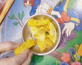A picture of step 3 of Idli fry.