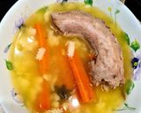 Húsleves pulykanyakból recept fázis 3 fotója