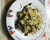 Foto del paso 5 de la receta: Risotto de setas con lomo de dos colores