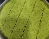 A picture of step 4 of Green Rava Dhokla.