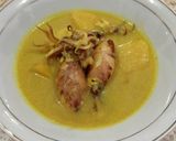 Foto langkah ke 3 dari resep Gulai Cumi Isi Tahu Telur.