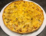 Foto del paso 13 de la receta: Quiche de gambones al pil pil con puerro y mozzarella