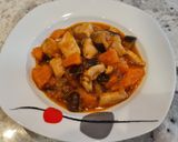 Foto del paso 5 de la receta: Guiso de pollo con berenjena y boniato