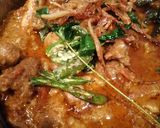 A picture of step 3 of Kerala style mutton curry.