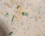 A picture of step 4 of Cauliflower and spring onion paratha.