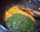 A picture of step 8 of Palak and baby corn curry.