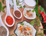 A picture of step 6 of Bathua Raita.