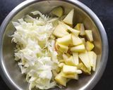 A picture of step 1 of Cabbage and apple salad.