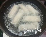 A picture of step 4 of Mutton Mince and Vegetable Spring Rolls.