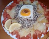 Foto del paso 3 de la receta: Angulas al ajillo con patatas fritas y huevo