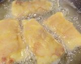 A picture of step 3 of Deep fried bacon wrapped cod.