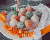 A picture of step 2 of Coconut laddu.
