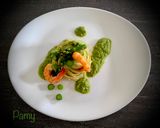 Foto del passaggio 8 della ricetta Linguine asparagi e gamberi